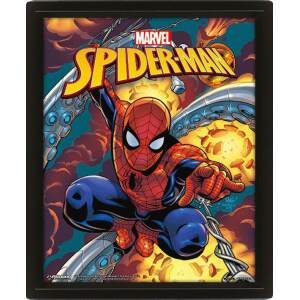 Marvel Set De 3 Posteres Efecto 3d Enmarcado Spider Man 26 X 20 Cm 3