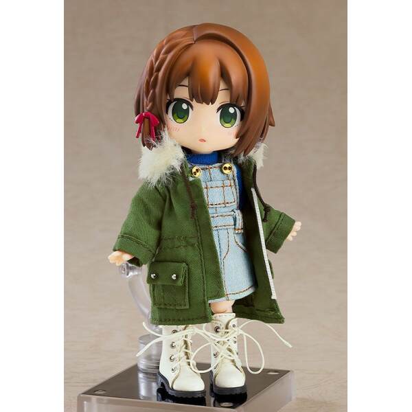 Accesorios para las Figuras Nendoroid Doll Warm Clothing Set Khaki Green Boots & Mod Coat Original Character - Collector4u.com