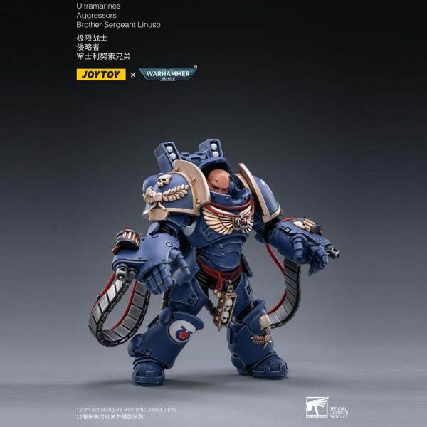 Pack de 3 Figuras Ultramarines Aggressors Warhammer 40k 1/18 12 cm - Collector4u.com