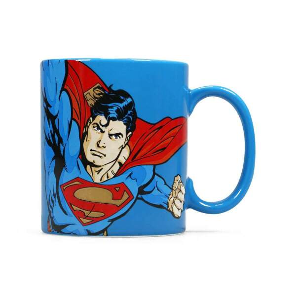 Taza Prancing Superman Man Of Steel Dc Comics