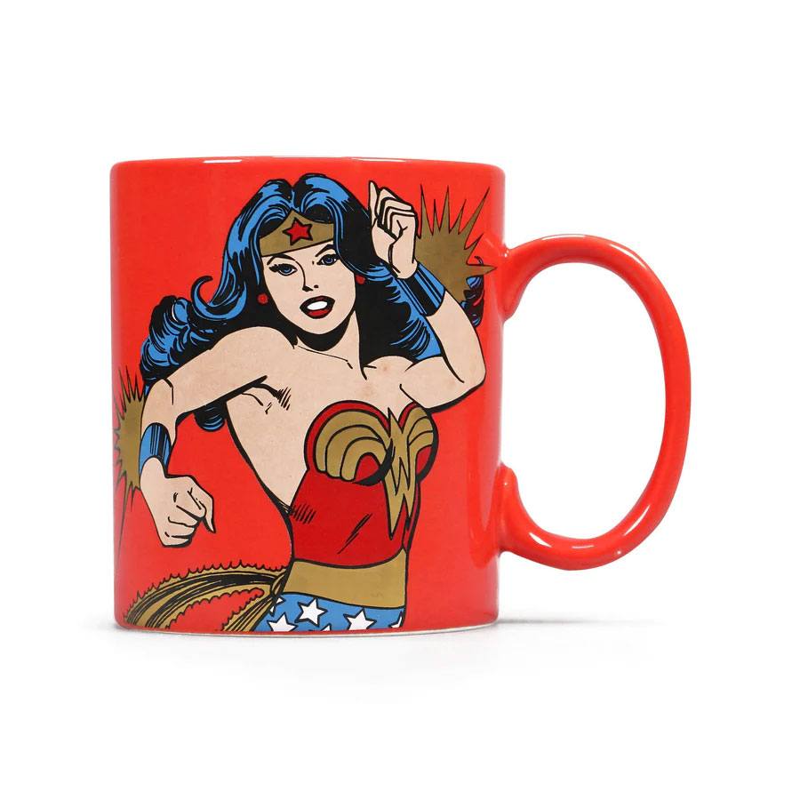 Taza Prancing Wonder Woman Truth Compassion Strength DC Comics