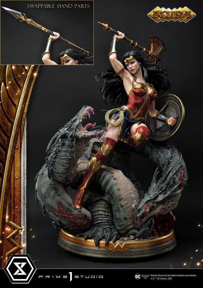 Wonder Woman Estatuas 1/3 Wonder Woman vs. Hydra Regular & Exclusive Bonus Version Surtido (3)