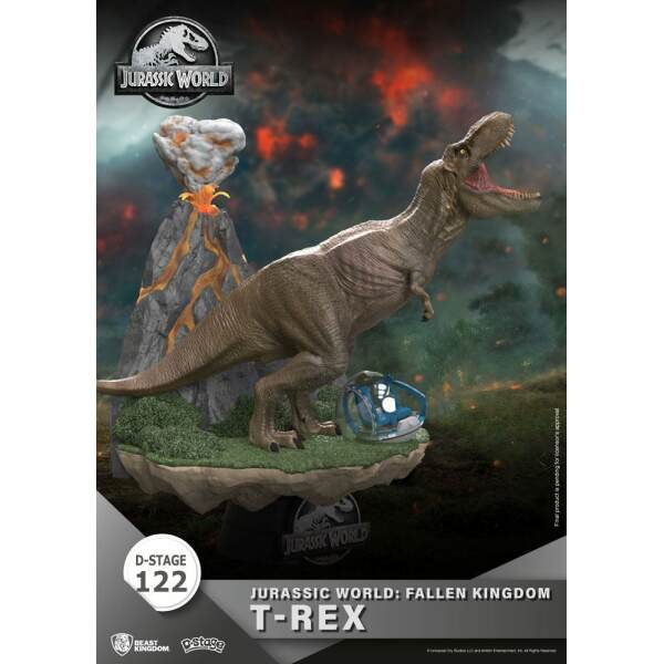 Diorama T-Rex Jurassic World: el reino caído D-Stage PVC 13 cm - Collector4u.com