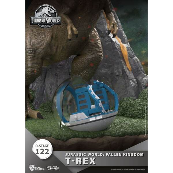 Diorama T-Rex Jurassic World: el reino caído D-Stage PVC 13 cm - Collector4u.com
