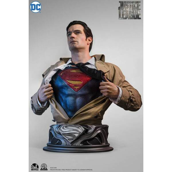Busto tamaño real Superman Justice League 88 cm - Collector4u.com