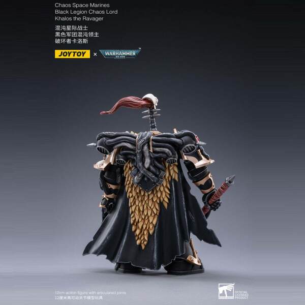 Figura Black Legion Chaos Lord Khalos the Ravager Warhammer 40k 1/18 16 cm - Collector4u.com