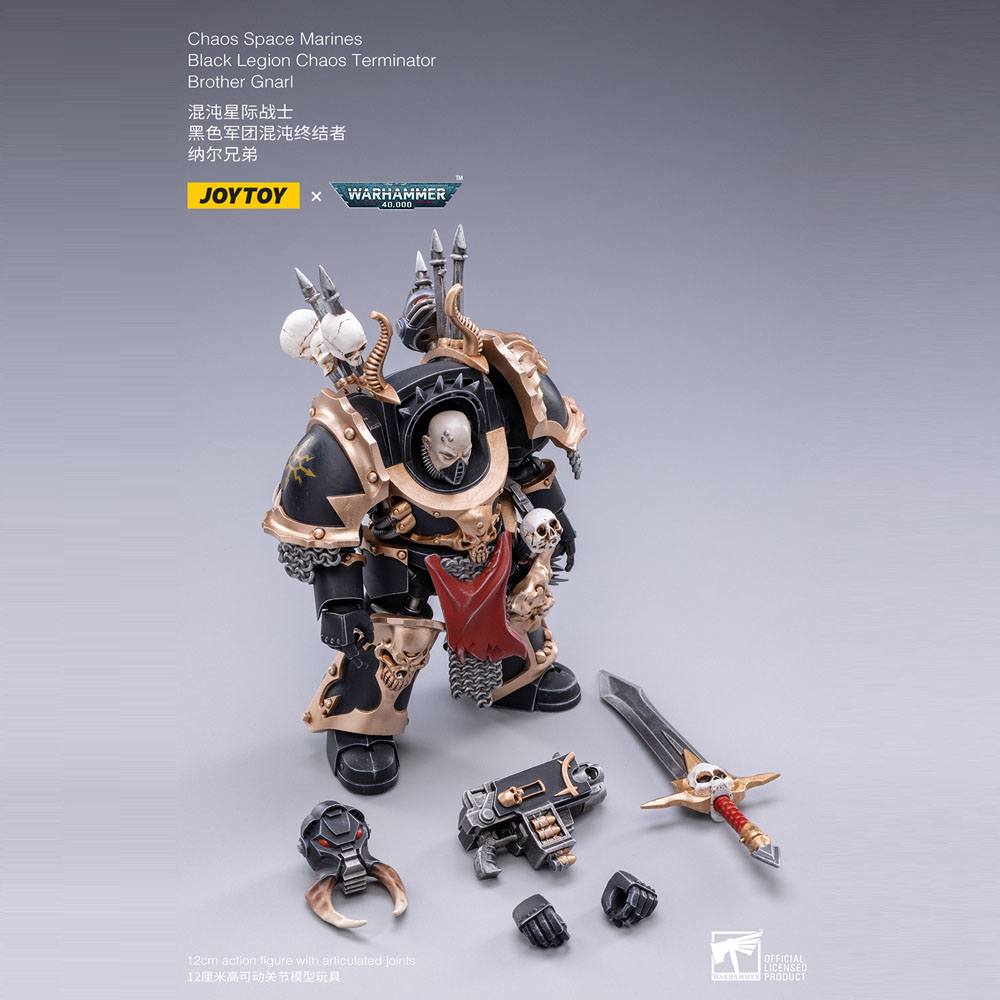 Figura Black Legion Brother Gnarl Warhammer 40k 1/18 17 cm - Collector4u.com