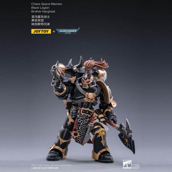 Figura Black Legion Brother Narghast Warhammer 40k 1/18 14 cm - Collector4u.com