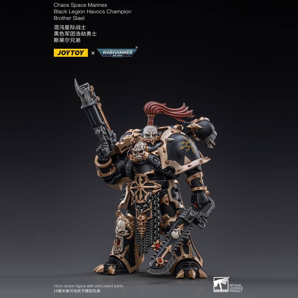 Figura Black Legion Havocs Champion Brother Slael Warhammer 40k 1/18 15 cm - Collector4u.com