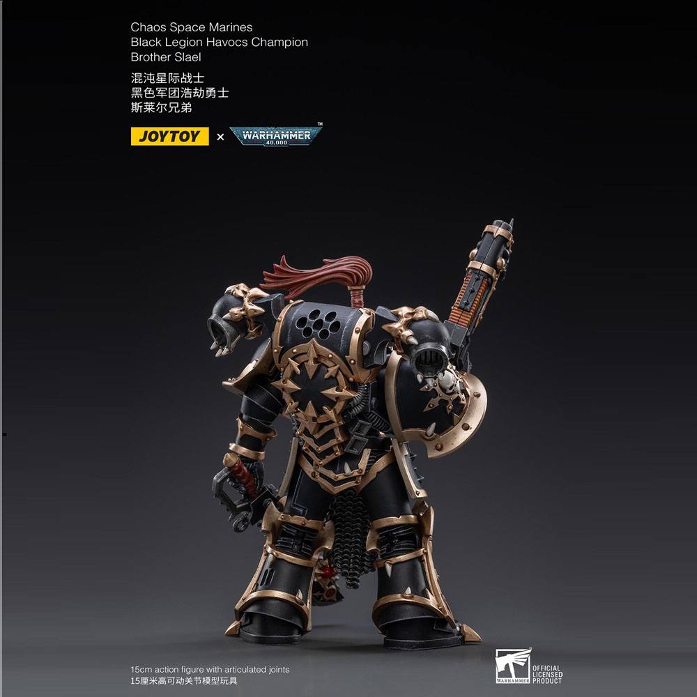 Figura Black Legion Havocs Champion Brother Slael Warhammer 40k 1/18 15 cm - Collector4u.com