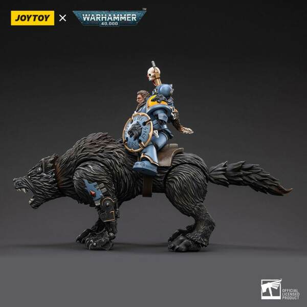 Figura Space Wolves Thunderwolf Cavalry Frode Warhammer 40k 1/18 - Collector4u.com