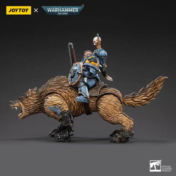 Figura Space Wolves Thunderwolf Cavalry Bjane Warhammer 40k 1/18 - Collector4u.com