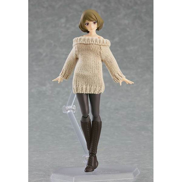 Figura Figma Female Body Chiaki Original Character with Off-the-Shoulder Sweater Dress 14 cm - Collector4u.com