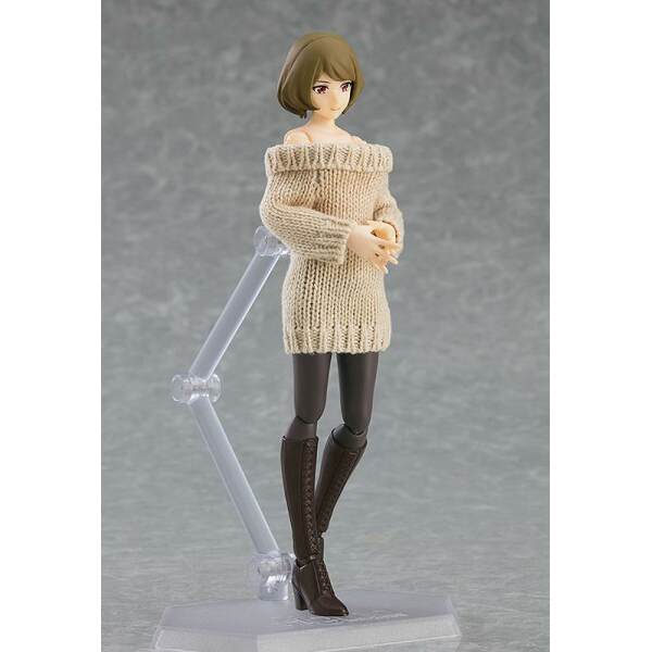 Figura Figma Female Body Chiaki Original Character with Off-the-Shoulder Sweater Dress 14 cm - Collector4u.com