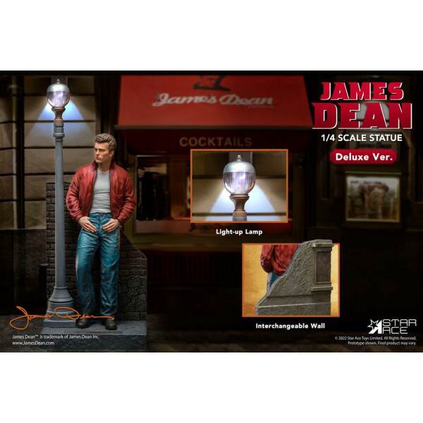 Estatua James Dean 1/4 Superb My Favourite Legend Series James Dean (Red jacket) Deluxe Ver. 52 cm - Collector4u.com