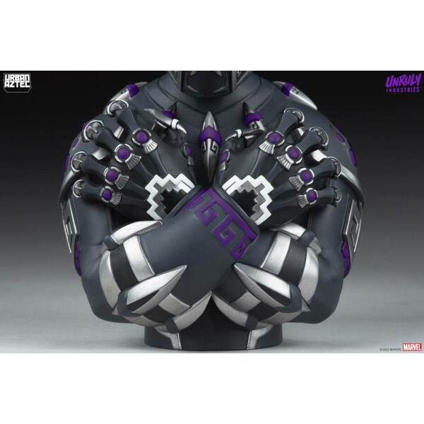 Busto Black Panther Purple Variant by Jesse Hernandez Marvel vinilo Designer Collectible 19 cm - Collector4u.com