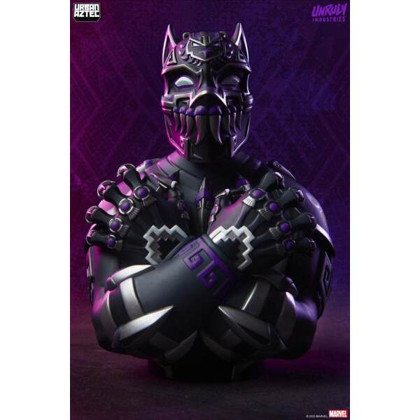 Busto Black Panther Purple Variant by Jesse Hernandez Marvel vinilo Designer Collectible 19 cm - Collector4u.com