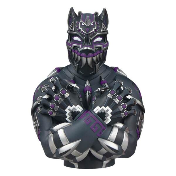Busto Black Panther Purple Variant by Jesse Hernandez Marvel vinilo Designer Collectible 19 cm