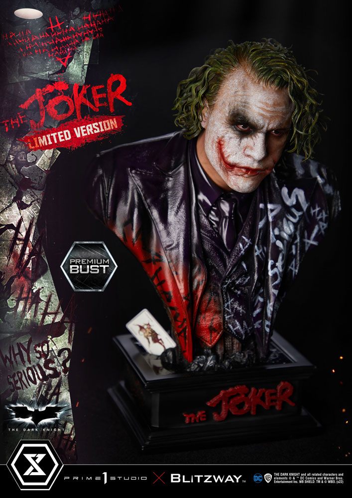 Busto Premium The Joker Limited Version The Dark Knight 26 cm - Collector4u.com