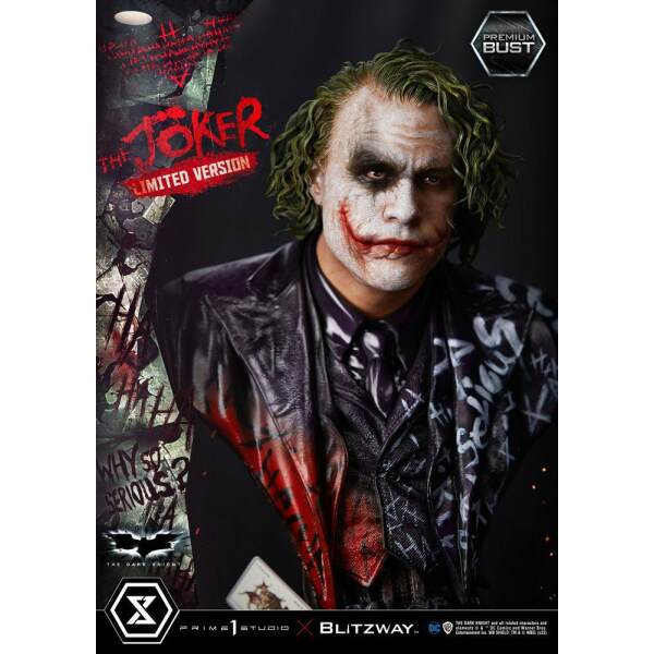 Busto Premium The Joker Limited Version The Dark Knight 26 cm - Collector4u.com