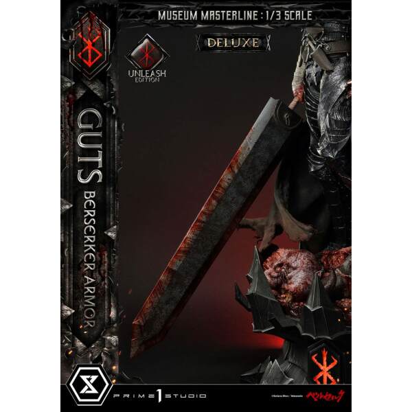 Estatua Guts Berserker Armor Berserk Museum Masterline 1/3 Unleash Edition Deluxe Bonus Version 121 cm