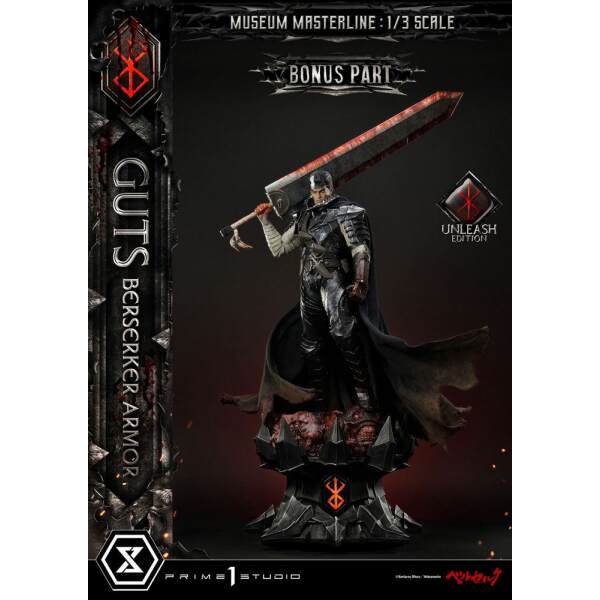Estatua Guts Berserker Armor Berserk Museum Masterline 1/3 Unleash Edition Deluxe Bonus Version 121 cm