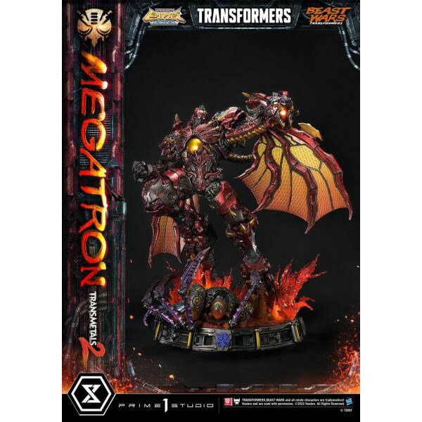 Estatua Megatron Transmetal Transformers Beast Wars 1/4 Premium Masterline 2 74 cm