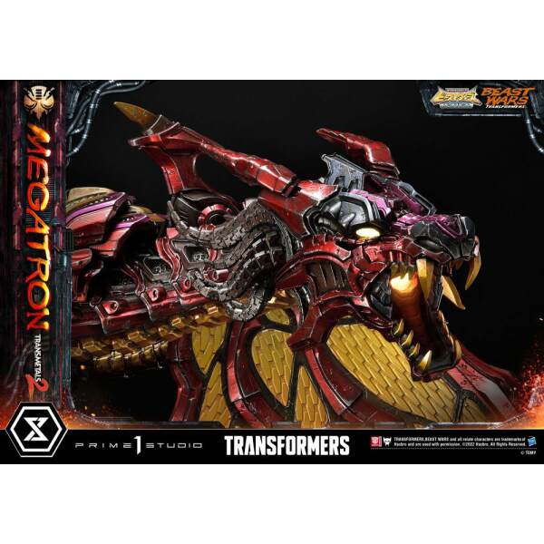 Estatua Megatron Transmetal Transformers Beast Wars 1/4 Premium Masterline 2 74 cm - Collector4u.com