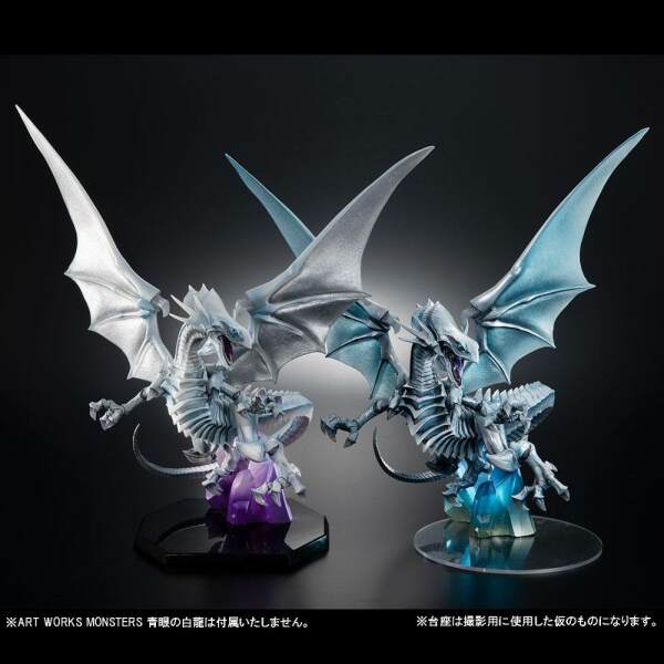 Estatua Monsters Blue Eyes White Dragon Yu-Gi-Oh! Duel Monsters PVC Art Works Holographic Edition 28 cm - Collector4u.com
