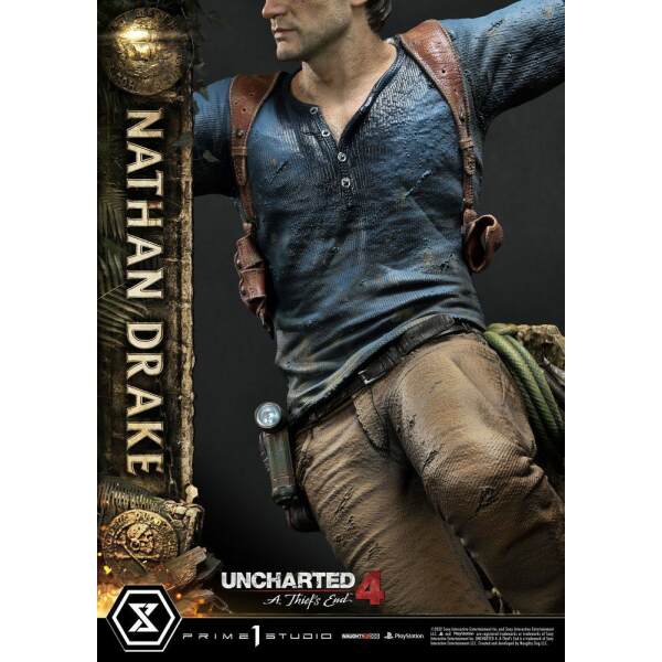 Estatua Nathan Drake Ultimate Premium Masterline Uncharted 4: A Thief’s End 1/4 69 cm - Collector4u.com