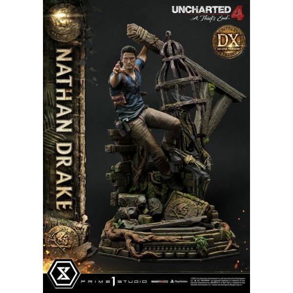 Estatua Nathan Drake Ultimate Premium Masterline Uncharted 4: A Thief’s End 1/4 Deluxe Bonus Version 69 cm - Collector4u.com