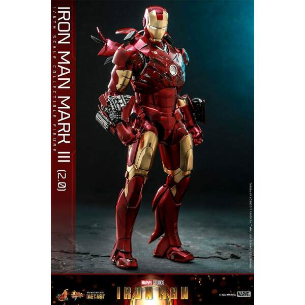 Figura Iron Man Mark III 2.0 Movie Masterpiece Series Diecast 1/6 Iron Man 32 cm - Collector4u.com
