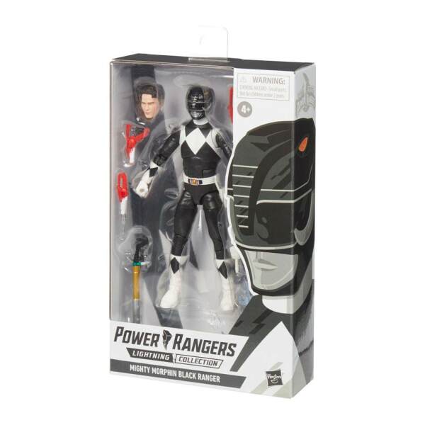 Figura Mighty Morphin Black Ranger Power Rangers Lightning Collection 15 cm - Collector4u.com