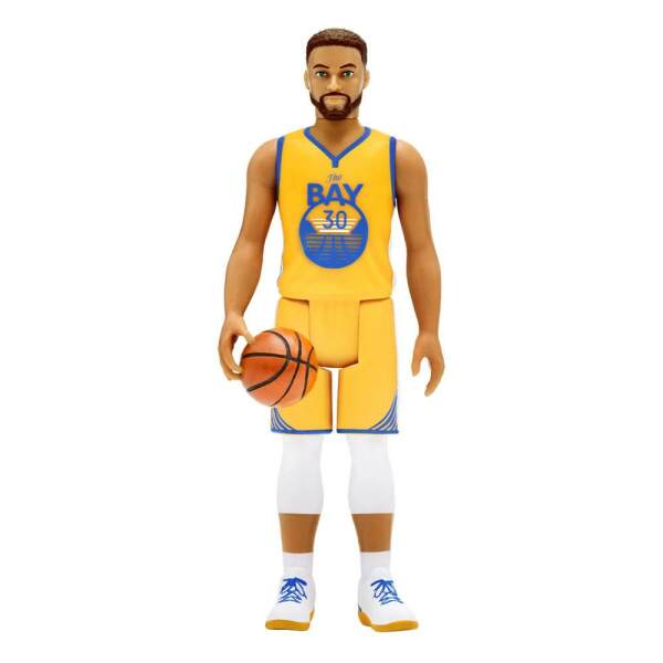 Figura Reaction Wave 3 Steph Curry Nba Warriors Yellow Statement 10 Cm