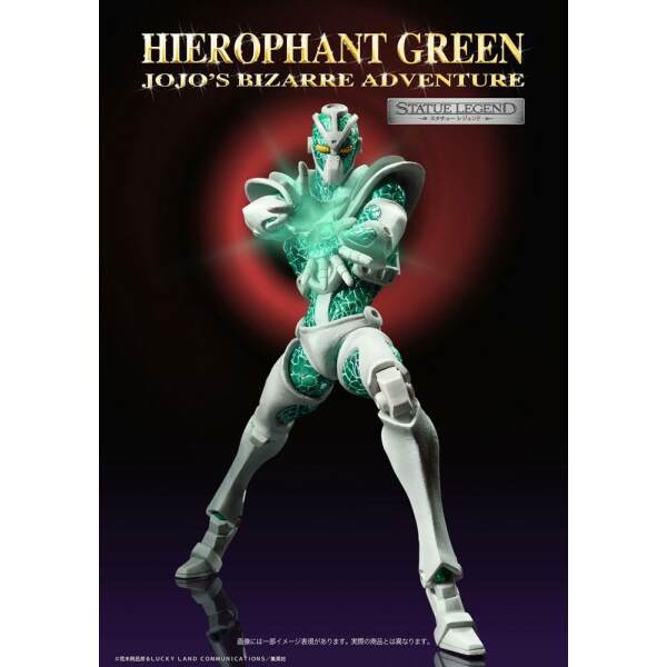 Figura Super Action Legend Hierophant Green JoJo’s Bizarre Adventure Part3 14 cm - Collector4u.com