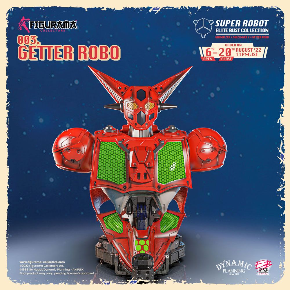 Busto Super Robot Elite 1/3 Getter Robo Getter Robo 26 cm - Collector4u.com