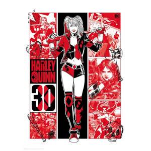 Litografia Harley Quinn 30th Anniversary Limited Edition Dc Comics 42 X 30 Cm