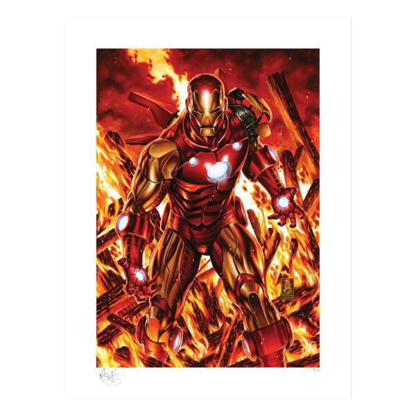 Litografía Iron Man Marvel 46 x 61 cm - Collector4u.com