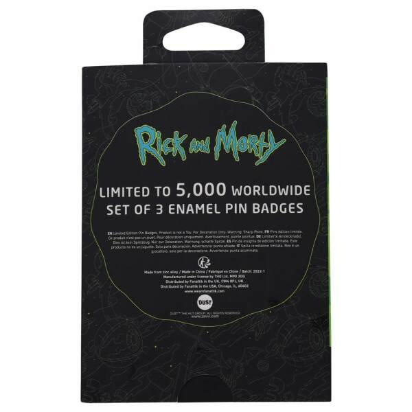 Pack de 3 Chapas Rick & Morty Limited Edition - Collector4u.com