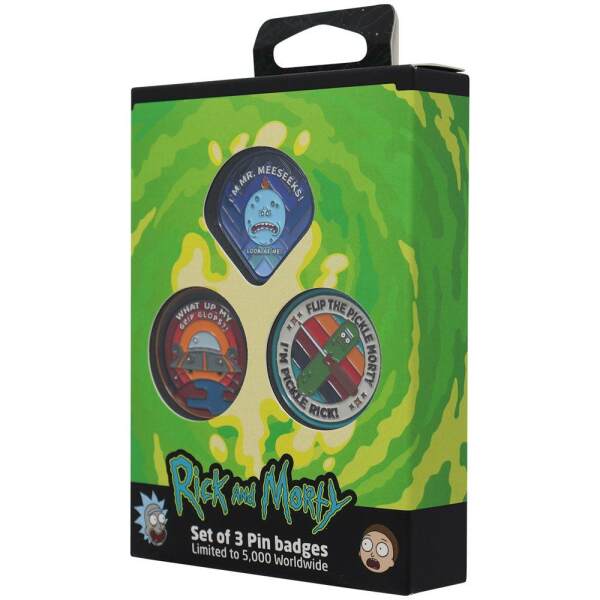 Pack de 3 Chapas Rick & Morty Limited Edition - Collector4u.com