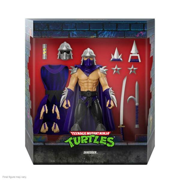 Figura Ultimates Shredder Tortugas Ninja (Silver Armor) 18 cm - Collector4u.com