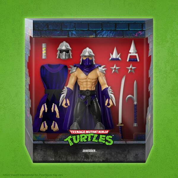 Figura Ultimates Shredder Tortugas Ninja (Silver Armor) 18 cm - Collector4u.com