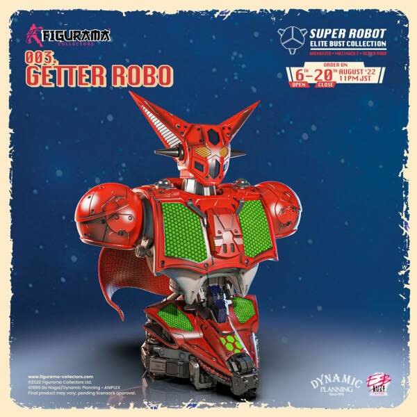 Busto Super Robot Elite 1/3 Getter Robo Getter Robo 26 cm - Collector4u.com