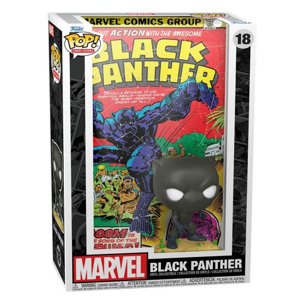 Funko Black Panther Marvel POP! Comic Cover Vinyl Figura 9 cm - Collector4u.com
