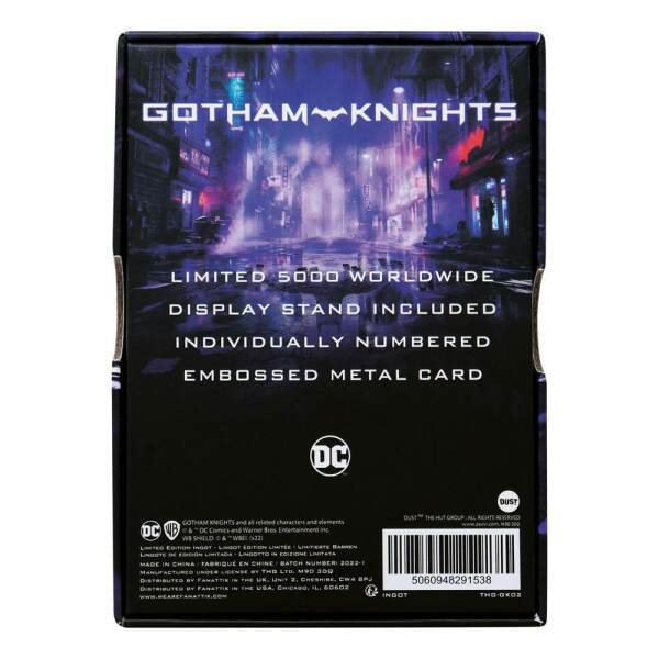 Lingote Gotham Knights Insignia Limited Edition DC Comics - Collector4u.com