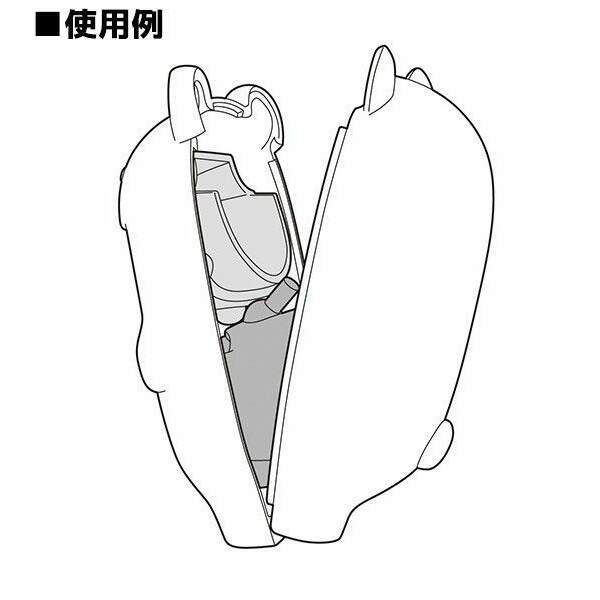 Accesorios para las Figuras Nendoroid Kigurumi Nendoroid More Face Parts Case Ghost Cat Black 10 cm - Collector4u.com