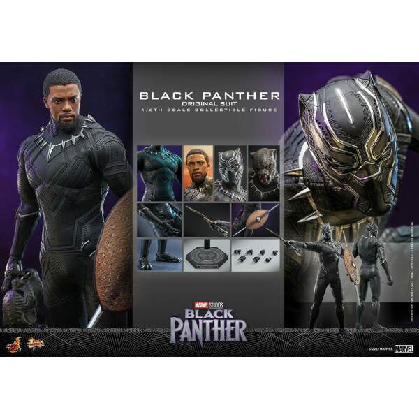 Figura Black Panther Original Suit Black Panther Movie Masterpiece 1/6 31 cm - Collector4u.com