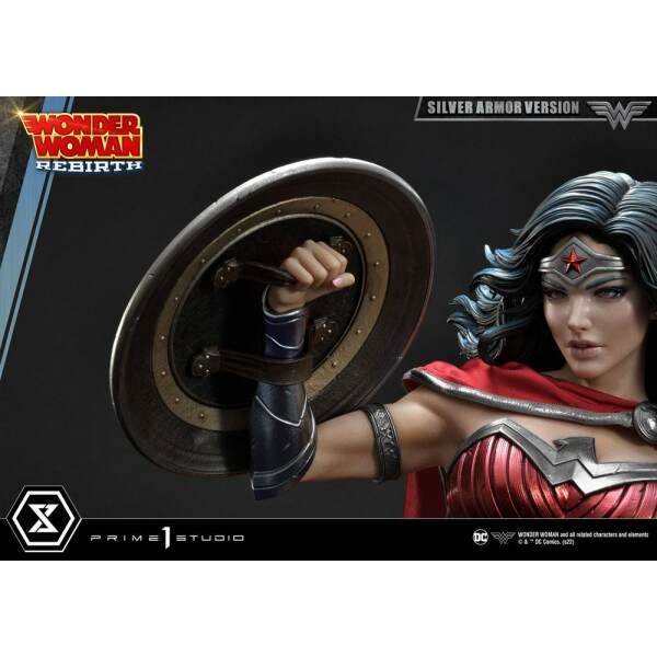 Estatua Wonder Woman Rebirth Silver Armor Version DC Comics 1/3 75 cm - Collector4u.com