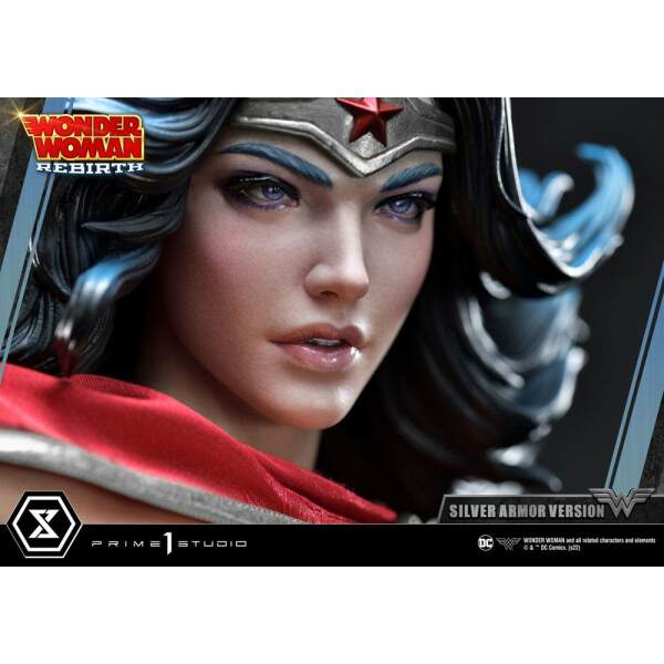 Estatua Wonder Woman Rebirth Silver Armor Version DC Comics 1/3 75 cm - Collector4u.com