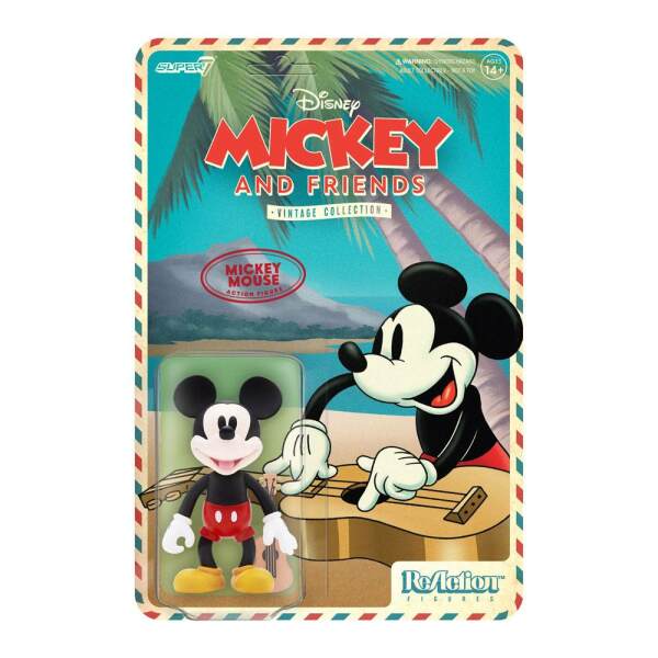 Figura Mickey Mouse Hawaiian Holiday Disney ReAction Wave 2 Vintage Collection 10 cm - Collector4u.com